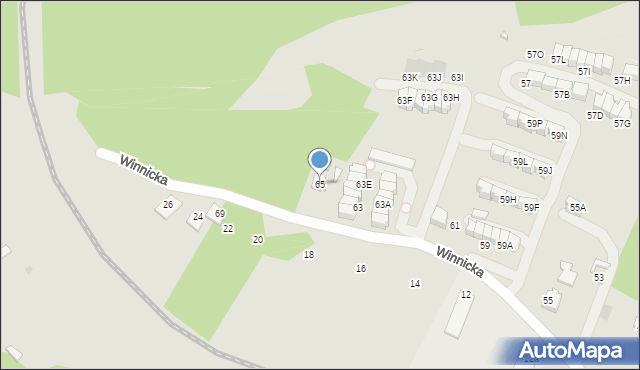 Wieliczka, Winnicka, 65, mapa Wieliczka