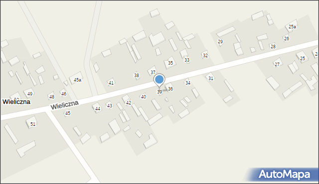 Wieliczna, Wieliczna, 39, mapa Wieliczna
