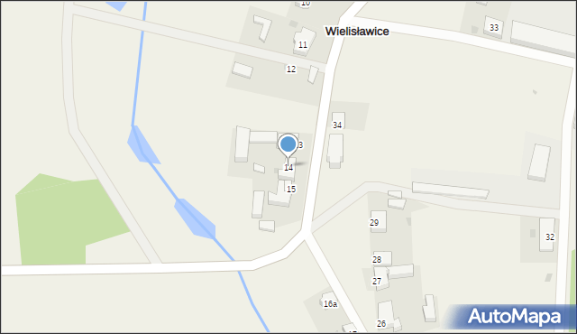 Wielisławice, Wielisławice, 14, mapa Wielisławice