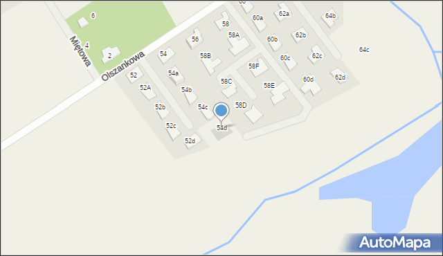 Wieliszew, Willowa, 54d, mapa Wieliszew