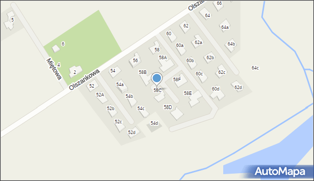 Wieliszew, Willowa, 58C, mapa Wieliszew