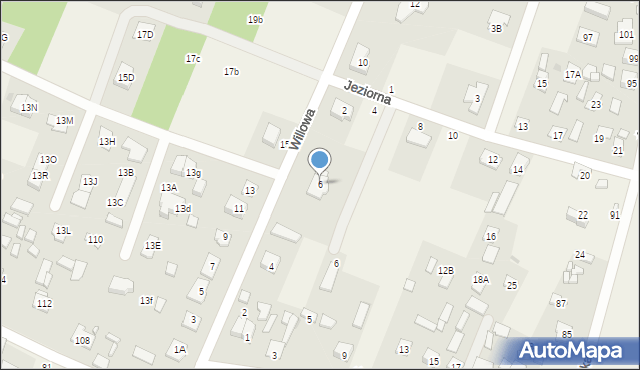 Wieliszew, Willowa, 6, mapa Wieliszew