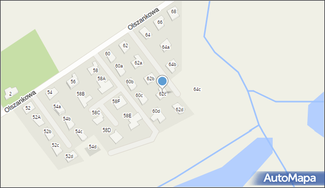Wieliszew, Willowa, 62c, mapa Wieliszew