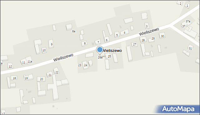 Wieliszewo, Wieliszewo, 24a, mapa Wieliszewo