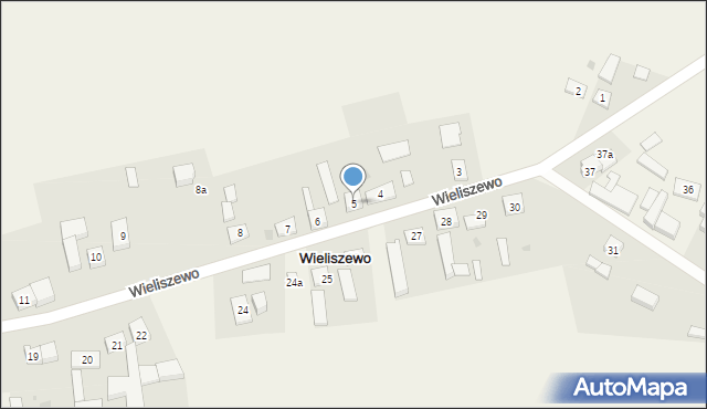 Wieliszewo, Wieliszewo, 5, mapa Wieliszewo