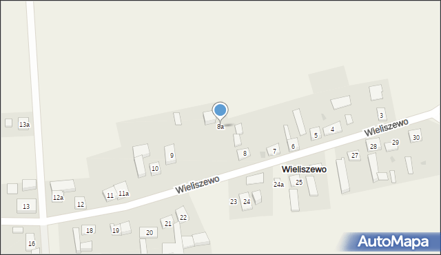 Wieliszewo, Wieliszewo, 8a, mapa Wieliszewo