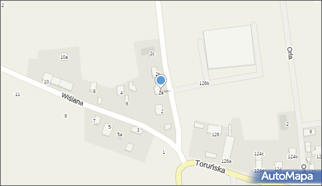 Wielka Nieszawka, Wiślana, 2a, mapa Wielka Nieszawka