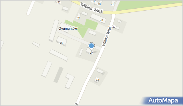 Wielka Wieś, Wielka Wieś, 47, mapa Wielka Wieś
