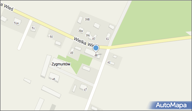 Wielka Wieś, Wielka Wieś, 48, mapa Wielka Wieś