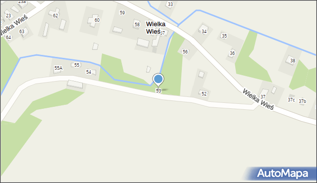 Wielka Wieś, Wielka Wieś, 53, mapa Wielka Wieś