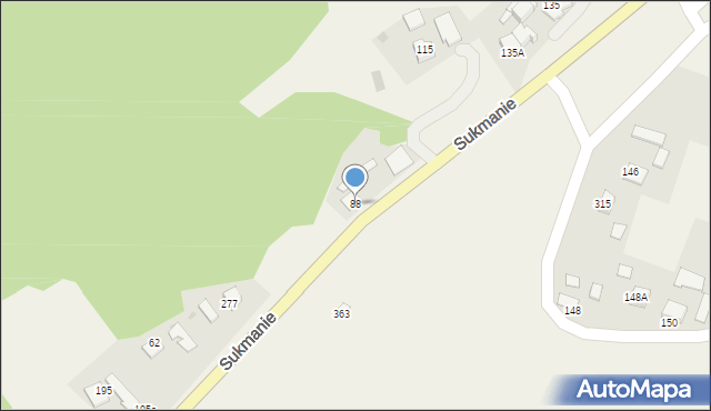 Wielka Wieś, Wielka Wieś, 88, mapa Wielka Wieś