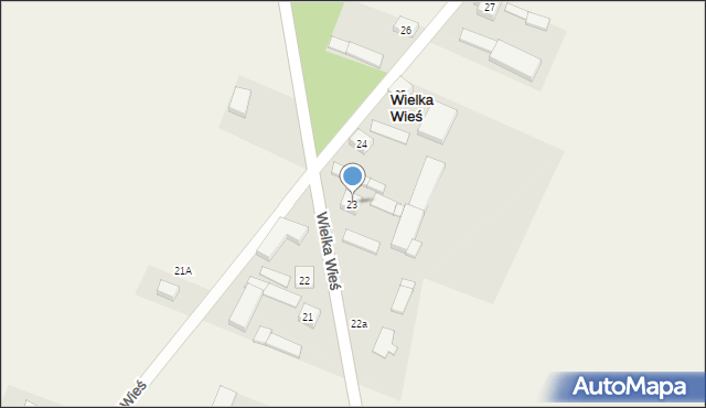 Wielka Wieś, Wielka Wieś, 23, mapa Wielka Wieś