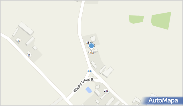 Wielka Wieś B, Wielka Wieś B, 27a, mapa Wielka Wieś B