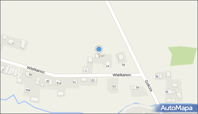 Wielkanoc, Wielkanoc, 1, mapa Wielkanoc