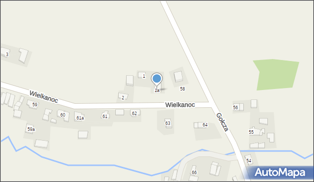 Wielkanoc, Wielkanoc, 1a, mapa Wielkanoc