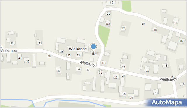 Wielkanoc, Wielkanoc, 33A, mapa Wielkanoc