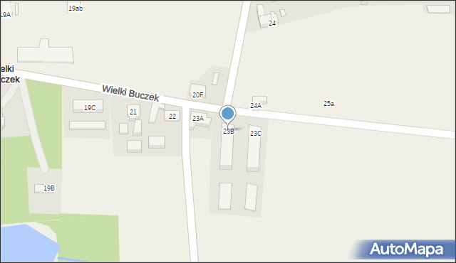 Wielki Buczek, Wielki Buczek, 23B, mapa Wielki Buczek