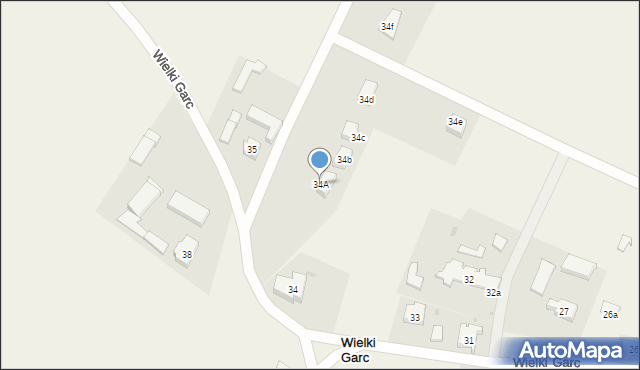 Wielki Garc, Wielki Garc, 34A, mapa Wielki Garc