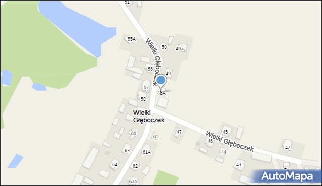 Wielki Głęboczek, Wielki Głęboczek, 48A, mapa Wielki Głęboczek