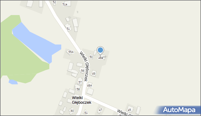 Wielki Głęboczek, Wielki Głęboczek, 49a, mapa Wielki Głęboczek