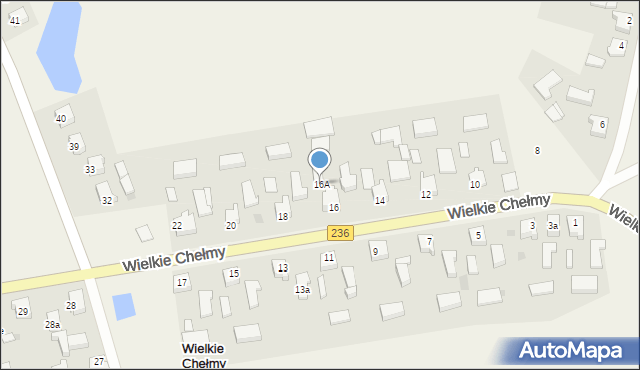 Wielkie Chełmy, Wielkie Chełmy, 16A, mapa Wielkie Chełmy