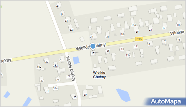 Wielkie Chełmy, Wielkie Chełmy, 17, mapa Wielkie Chełmy