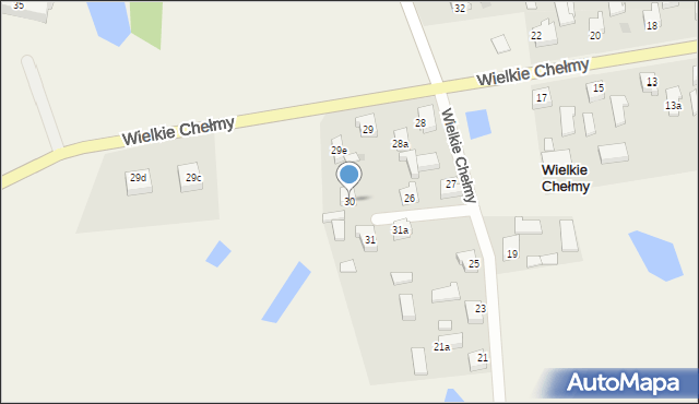 Wielkie Chełmy, Wielkie Chełmy, 30, mapa Wielkie Chełmy