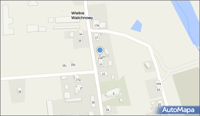 Wielkie Walichnowy, Wielkie Walichnowy, 11a, mapa Wielkie Walichnowy