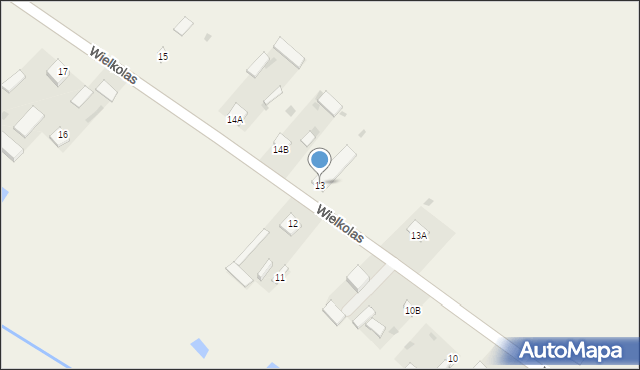 Wielkolas, Wielkolas, 13, mapa Wielkolas