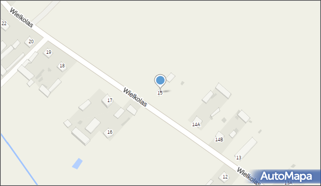 Wielkolas, Wielkolas, 15, mapa Wielkolas