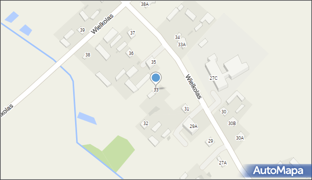 Wielkolas, Wielkolas, 33, mapa Wielkolas