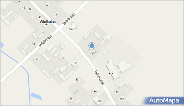Wielkolas, Wielkolas, 33A, mapa Wielkolas