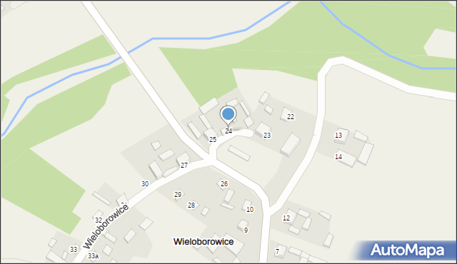 Wieloborowice, Wieloborowice, 24, mapa Wieloborowice