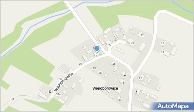 Wieloborowice, Wieloborowice, 27, mapa Wieloborowice