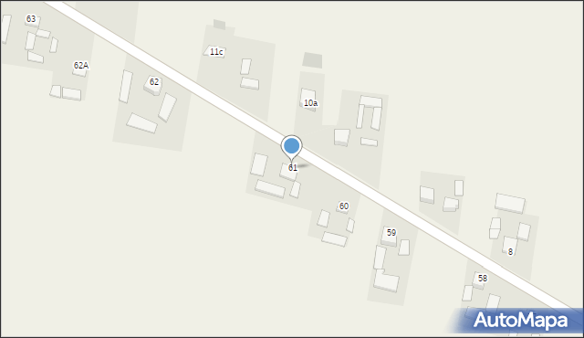 Wieloborowice, Wieloborowice, 61, mapa Wieloborowice