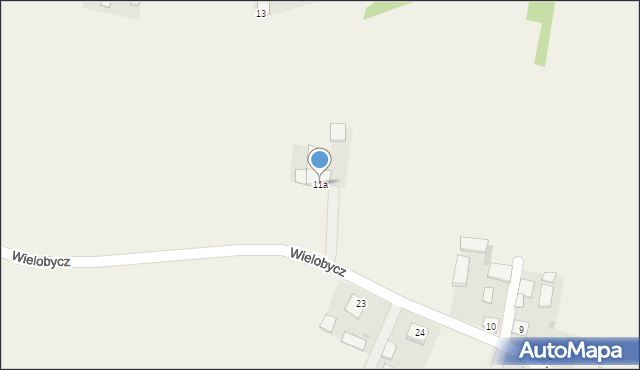 Wielobycz, Wielobycz, 11a, mapa Wielobycz