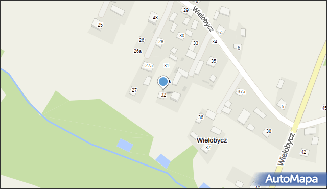 Wielobycz, Wielobycz, 32, mapa Wielobycz