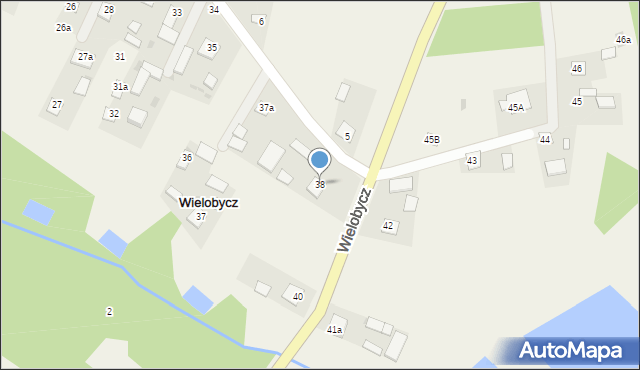 Wielobycz, Wielobycz, 38, mapa Wielobycz