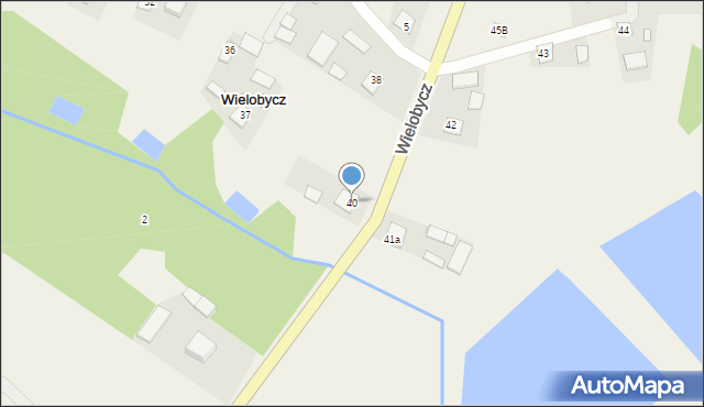 Wielobycz, Wielobycz, 40, mapa Wielobycz