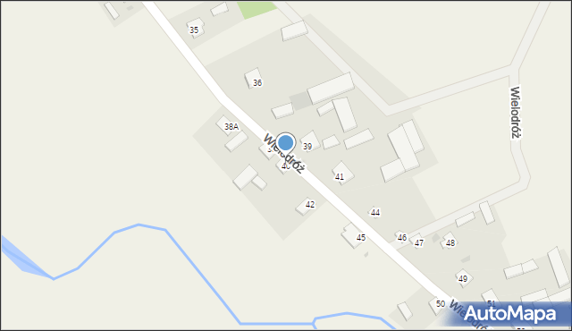 Wielodróż, Wielodróż, 40, mapa Wielodróż