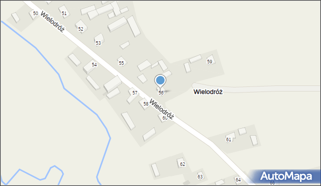 Wielodróż, Wielodróż, 56, mapa Wielodróż