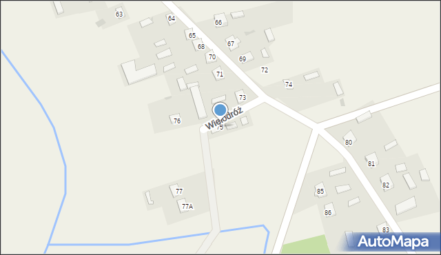 Wielodróż, Wielodróż, 75, mapa Wielodróż