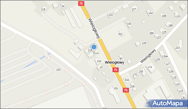 Wielogłowy, Wielogłowy, 217, mapa Wielogłowy