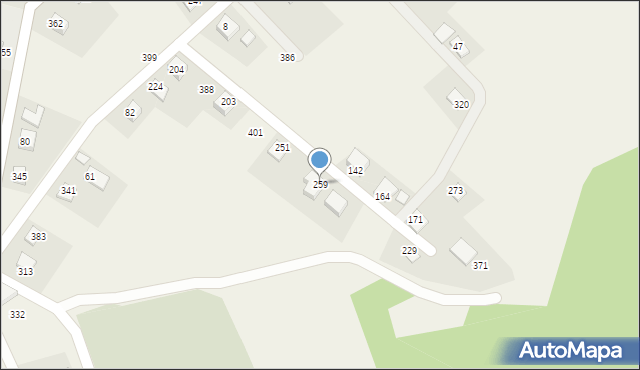 Wielogłowy, Wielogłowy, 259, mapa Wielogłowy