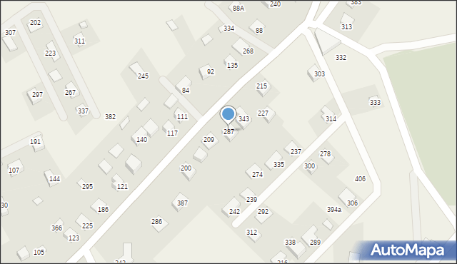 Wielogłowy, Wielogłowy, 287, mapa Wielogłowy