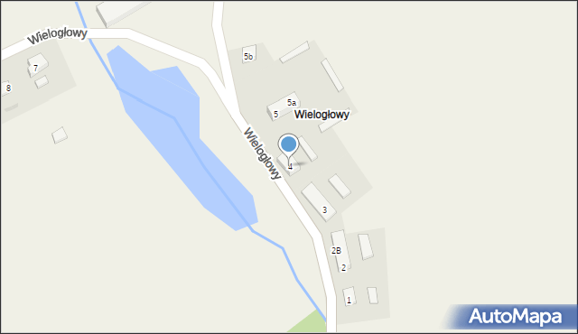 Wielogłowy, Wielogłowy, 4, mapa Wielogłowy