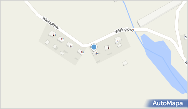 Wielogłowy, Wielogłowy, 9a, mapa Wielogłowy