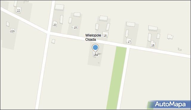 Wielopole, Wielopole, 18a, mapa Wielopole