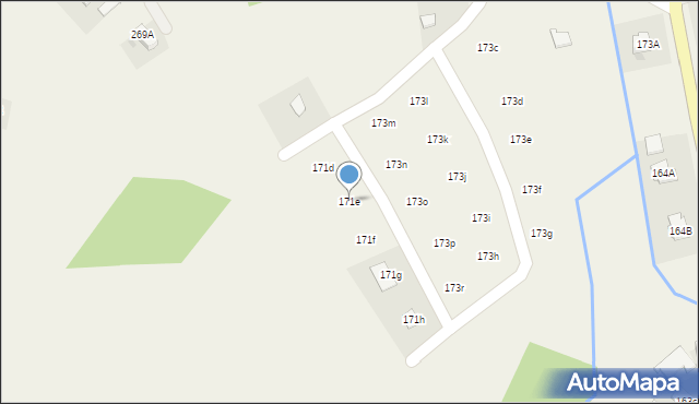 Wielopole Skrzyńskie, Wielopole Skrzyńskie, 171e, mapa Wielopole Skrzyńskie