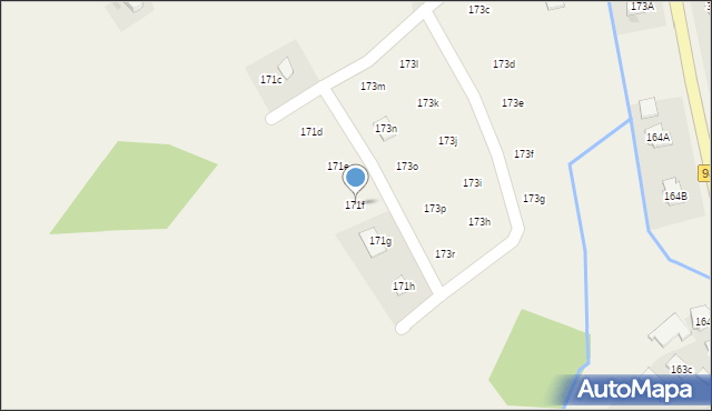 Wielopole Skrzyńskie, Wielopole Skrzyńskie, 171f, mapa Wielopole Skrzyńskie